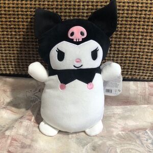 Sanrio Kuromi 10” Plush - Black, White & Pink Soft stuffed animal